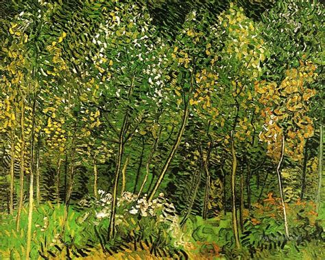 vincent van gogh forest painting.